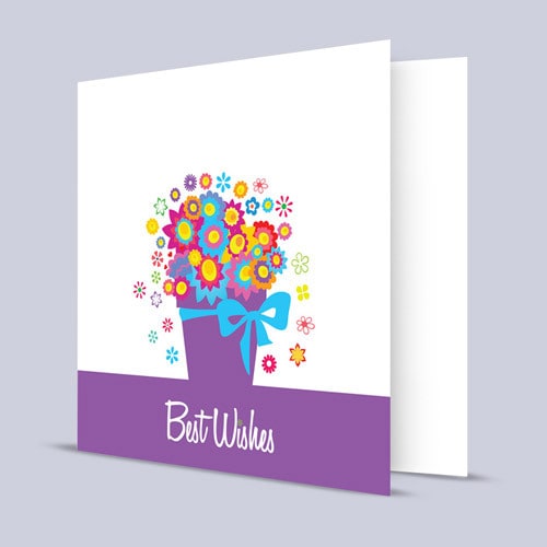 Bouquet of Best Wishes Card | Buy Stationary in Dubai UAE | Gifts