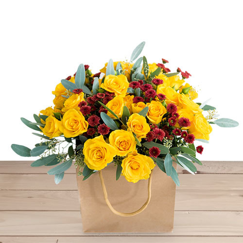 Golden Smiles Bouquet | Buy Flowers in Dubai UAE | Gifts